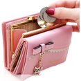 thumbnail image 2 of Bolsa de herramientas Monedero Tarjetero Cuero Lindo Gato con Bowknot para Mujer (rosa), 2 of 5