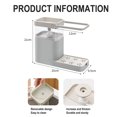 thumbnail image 2 of Dispensador de jabón de cocina 2 en 1 con soporte para esponja - Dispensador de líquido para lavavajillas, 2 of 5