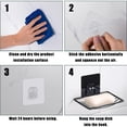 thumbnail image 5 of Jabonera de pared de acero inoxidable, sin perforar, para uso en baños y cocinas, 5 of 5