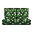 thumbnail image 1 of RSH Décor Indoor Outdoor 4 Piece Foam Back Deep Seating Loveseat Cushion Set, 2 Seats 23”x 26” x 5” and 2 Foam Backs 23" x 21" x 3", Swaying Palms Aloe Green, 1 of 7
