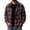 Purple, variant on Cmfcve Men's and Big Men's Plaid Long Sleeve Button up Shirt Loose Fit Casual Fall Turn‑Down Collar Shirts with Chest Pocket