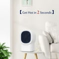 thumbnail image 4 of Space Heater, Quiet Personal Mini Electric Heater, Over-Heat & Tilt Protection, Adjustable Thermostat and Multifunctional 600W Heater Fan for Home Office, 4 of 4