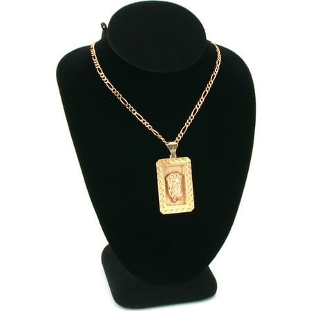 Black Velvet Necklace Bust Jewelry Display Small 6 1/4"