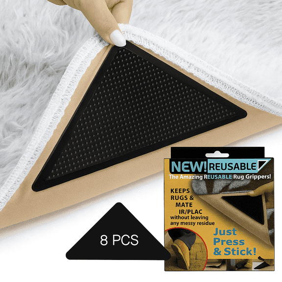 Jozram Non Slip Rug Gripper for Hardwood, Carpet, Tile, 8 Count