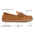 thumbnail image 6 of Territory Mens Meander Slip-on Genuine Sheepskin Moccasin Slipper, 6 of 7