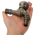 thumbnail image 4 of HEALEEP Bathroom Washer Tap Metal Water Tap Bronze Square Handle Wall Mounted 1Set, 4 of 8