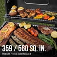 thumbnail image 6 of Expert Grill Charcoal Grill, 24 Inch Heavy Duty Charcoal Grill with Wheels, Black, 6 of 15