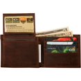thumbnail image 4 of Drake Waterfowl Unisex Durable Compact Leather Bi-Fold Wallet with Metal Logo, 4 Card Slots, Flip ID Window & Bill Pocket, 4 of 4