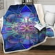 thumbnail image 2 of Manta de franela 3D con flor grande artística, ropa de cama suave y cálida para camas, sofá, decoración del hogar, funda de edredón portátil para Picnic de viaje, 2 of 4
