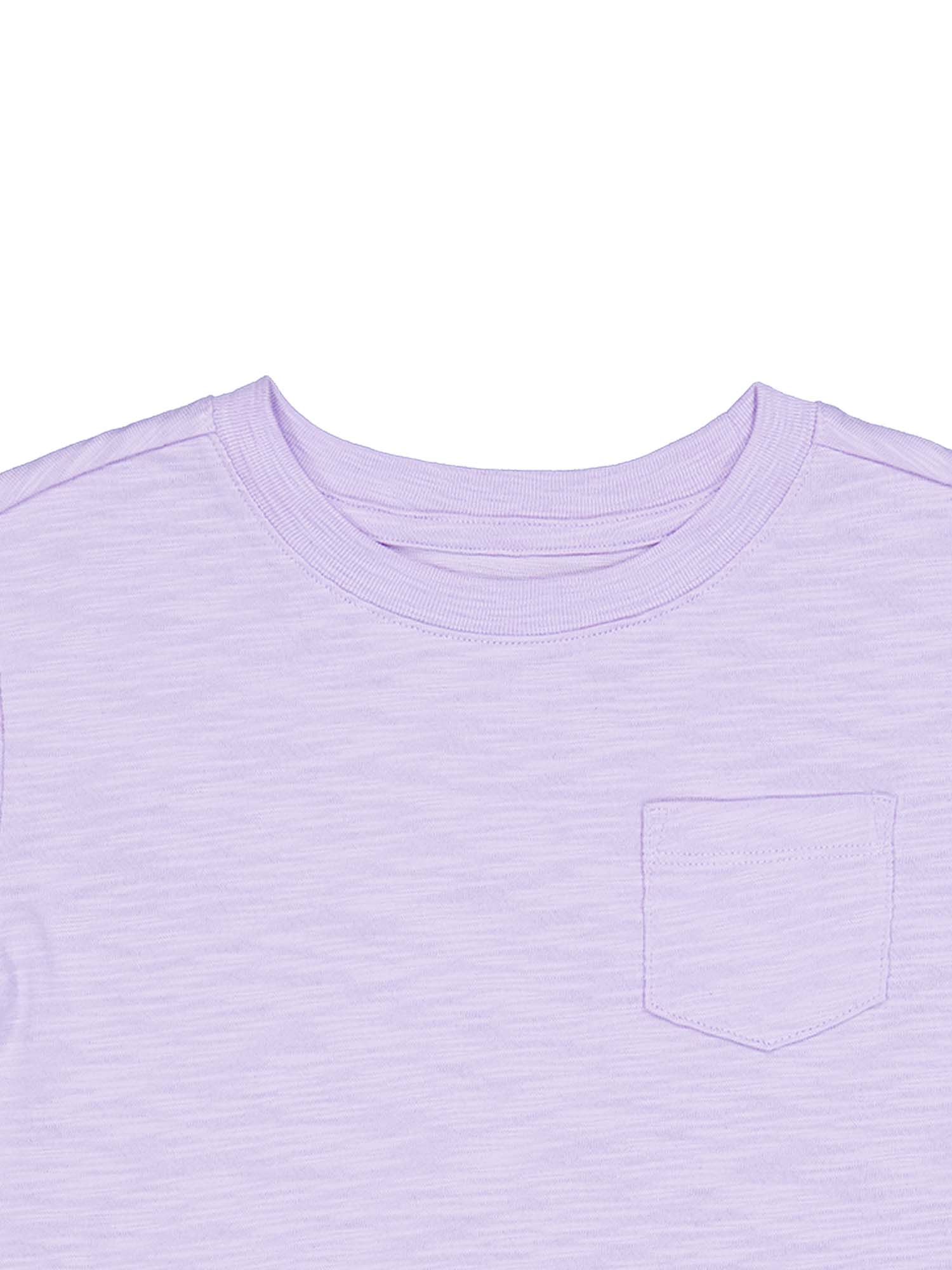 Wonder Nation Short Sleeve Boxy Pocket Tee, Size 4-18 & Plus