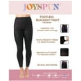 thumbnail image 3 of Joyspun Women's Footless Tights, 2-Pack, Sizes S-3XL, 3 of 9