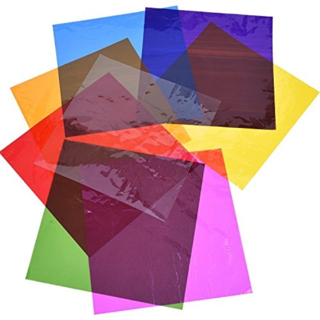 outus cello sheets cellophane wraps, 8 x 8 inch, 8 colors, 104 pieces