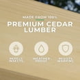 thumbnail image 3 of Yardistry 10' Meridian Bar Counter – Premium Cedar Wood Bar Counter for 10' Side of 10x10 and 10x12 Meridian Gazebos, 3 of 6