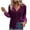 Purple, variant on Summer Clothes Savings 2024! TAGOLD Womens Summer Tops,Fall Fashion Women Casual Comfortable Long Sleeve Turndown Collar Blouse Shirt
