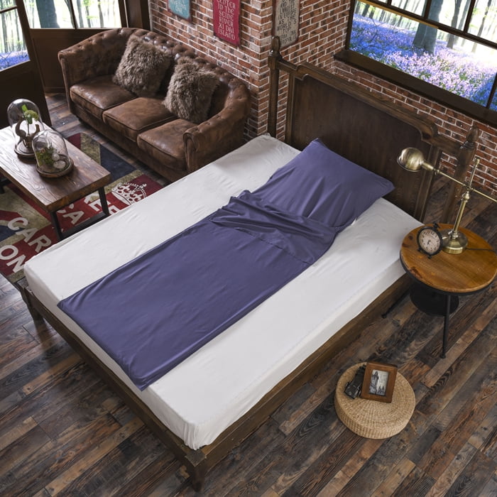 Portable Sleeping Bag Liner Lightweight Warm Roomy Cotton Travel Sheet