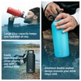 thumbnail image 6 of Uzima Z-Source Water Bottle With Filter. 0.1 Micron Hollow Fiber Filter For Hiking, Camping, and Emergency Preparedness. 32oz Stainless Steel. (Light Pink), 6 of 6