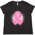 thumbnail image 3 of Inktastic Breast Cancer Pink Ribbon Awareness Month Women's Plus Size T-Shirt, 3 of 5