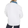 thumbnail image 2 of Women's Starter White Dallas Stars Arch Stripe Fleece Sweatshirt, 2 of 3