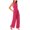 Red, variant on SRZYMJ Athletic Women's Jumpsuit Stylish Women's Jumpsuit High Neck Sleeveless Design Wide Leg Pants With Deep Pockets Summer Outfit Comfortable Flowy