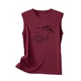 thumbnail image 4 of Aloohaidyvio Tank Tops for Women,Women's Summer Beach Print Basic Tank Tops 2024 Round Neck Soft Casual Loose Sleeveless Shirts, 4 of 4