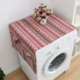 thumbnail image 4 of 130 x 55 cm Fridge Protective Cover with Storage Pockets, Washing Machine Dust Cover, Washing Machine Cover, Washing Machine Protective Cover (red), 4 of 5