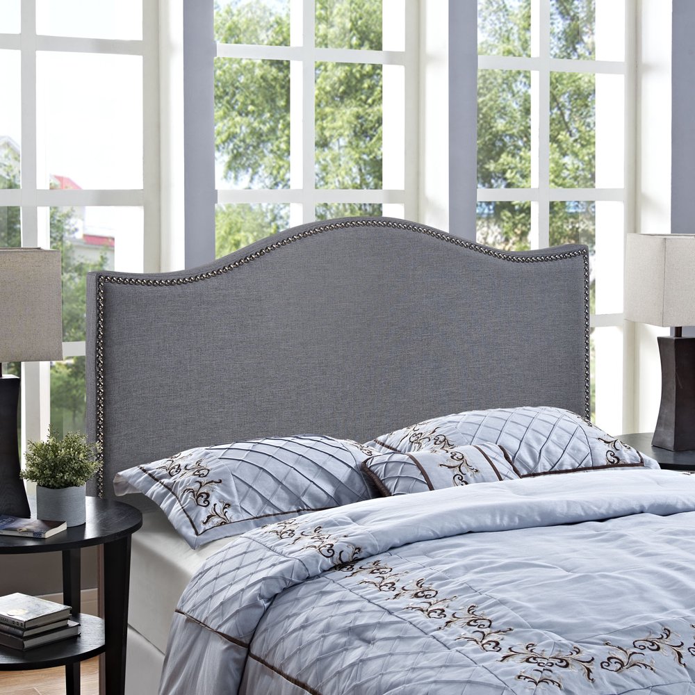 Modway Curl Nailhead Upholstered Headboard, Multiple Sizes and Colors