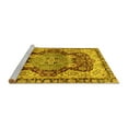 thumbnail image 2 of Ahgly Company Machine Washable Indoor Rectangle Persian Yellow Traditional Area Rugs, 5' x 7', 2 of 4