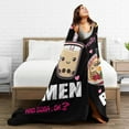 thumbnail image 6 of Super Soft Flannel Throw Ramen Blanket 60"X50" For Bed, Sofa, Camping, Cold Cinema Or Travel,Gift For Your Family And Friend, 6 of 8