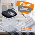 thumbnail image 5 of Cheer Collection 8 Piece Food Storage Containers, .8L - Black, 5 of 5