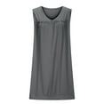 thumbnail image 5 of Hvot&aat Women's Soft Comfy Lace Nightdress V-Neck Sleeveless Knee-Length Tank Nightgowns Loose Solid Color Dress, 5 of 7