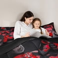 thumbnail image 6 of jejeloiu Red Gamepad Bedding Comforter Set,Modern Video Game Twin Comforter Sets,Gaming Gamer Bedding Set For Girl Kids,Super Cozy Bedroom Decor Reversible,2-Piece, 6 of 8