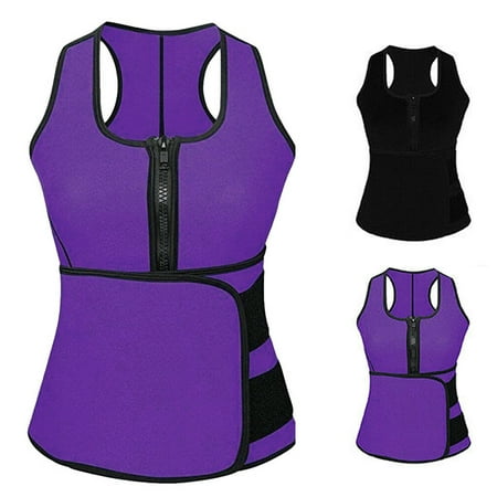 Senfloco Waist Trainer Vest for Women Gym Workout Sport with Adjustable Sauna Slimming Sweat Belt Body