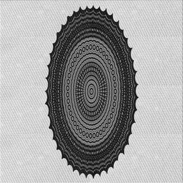 Ahgly Company Tapis d'Intérieur Lavable en Machine Carré Gris Cendré Transitionnel, 4 Pieds Carré