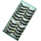 thumbnail image 1 of Fiudx Pestañas Glamorosas, Pestañas Postizas Largas y Rizadas, Pestañas Reutilizables En Tira Completa, Ideales Selfies En Boda, Amantes En La Belleza, Paquete En 10 Pares, Color Negro., 1 of 3