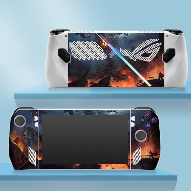 Pegatinas de PVC Pegatinas de piel a prueba de arañazos de película protectora para consola de juegos para ROG ALLY (6)