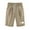 Khaki(Print), variant on Patlollav Womens Plus Size Shorts Summer Print Five Points Cotton Linen Pants Casual Shorts