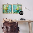 thumbnail image 4 of Stupell Industries Abstract Beach Balls Abstract Painting Gold Floater Framed Canvas Art Print Wall Art, 18 x 18, Set of 2, 4 of 10