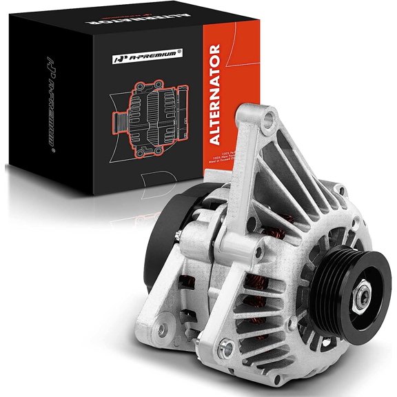 A-Premium Alternator Compatible with Chevrolet Camaro 98, Lumina, Monte Carlo & Pontiac Grand Prix & Oldsmobile Intrigue, 3.8L, 105Amp 12V CW 6-Groove Pulley, Replace# 10464086, 8224-6G2, 10464418