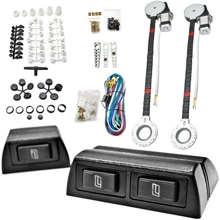 Integra Switch - Biltek 2x Car Window Automatic Power Kit Electric Roll Up For Acura / Saab CL CSX EL ILX Integra NSX RLX RSX SLX
