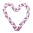 thumbnail image 1 of Cojín Parachoques para cuna de bebé, parachoques trenzado anudado, hecho a mano, suave, con nudo, almohadilla, cojín, decoración de cuna de guardería, regalo para recién nacidos, protector de cuna, al Abanopi Cojín, 1 of 6