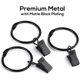 thumbnail image 3 of 28 Pack Metal Openable Curtain Rings With Clips, 1.5 Inch Interior Diameter, 3 of 3