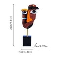 thumbnail image 2 of Abstract Human Face Colorful Distorted Statue Resin Art, Suitable for Cafe, Shop, and Home Ornaments, Modern Artistic Decor Sculpture,A, 2 of 3