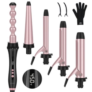 Prizm 5-in-1 Professional Curling Iron with Barrels