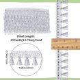 thumbnail image 2 of 15 Yards Filigree Polyester Lace Fringe Trim Tassel Lace Ribbon for Clothing Accessories WhiteSmoke 1-1/8 inch(27mm), 2 of 9