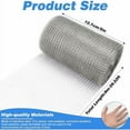 thumbnail image 2 of Grille Métallique Anti Rongeur, 1 Rouleau de Grillage Anti Rongeur Tissu de Treillis Métallique, Maille Métallique Anti-Rongeur pour Empêcher Souris Insectes, 9m x 12.7cm,, 2 of 5