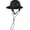 Black, variant on Surf Bucket Hat Summer UV Protection Safari Cap with Flap Fishing Hat with Adjustable Chin Strap