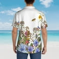 thumbnail image 6 of Daiia Herbs and Wildflowers Hawaiian Shirt for Men Gentle Cotton Regular Short Sleeve Casual-Small, 6 of 9