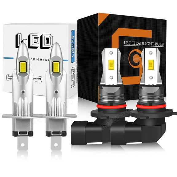 For Lexus LX470 1998-2007 Quayub 4x 9005 & H1 Headlight Combo High Low Beam LED Bulb 6000K