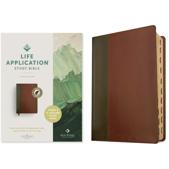 NLT Life Application Study Bible, Third Edition (Red Letter, Leatherlike, Brown/Tan, Indexed) (Hardcover)