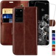 thumbnail image 1 of Galaxy S20 Ultra 5G Wallet Case, 6.9 inch,MONASAY [Included Screen Protector] Flip Folio Leather Cell Phone Cover, 1 of 5